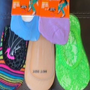 Foot covers ultra low cut five different types different colors brand new